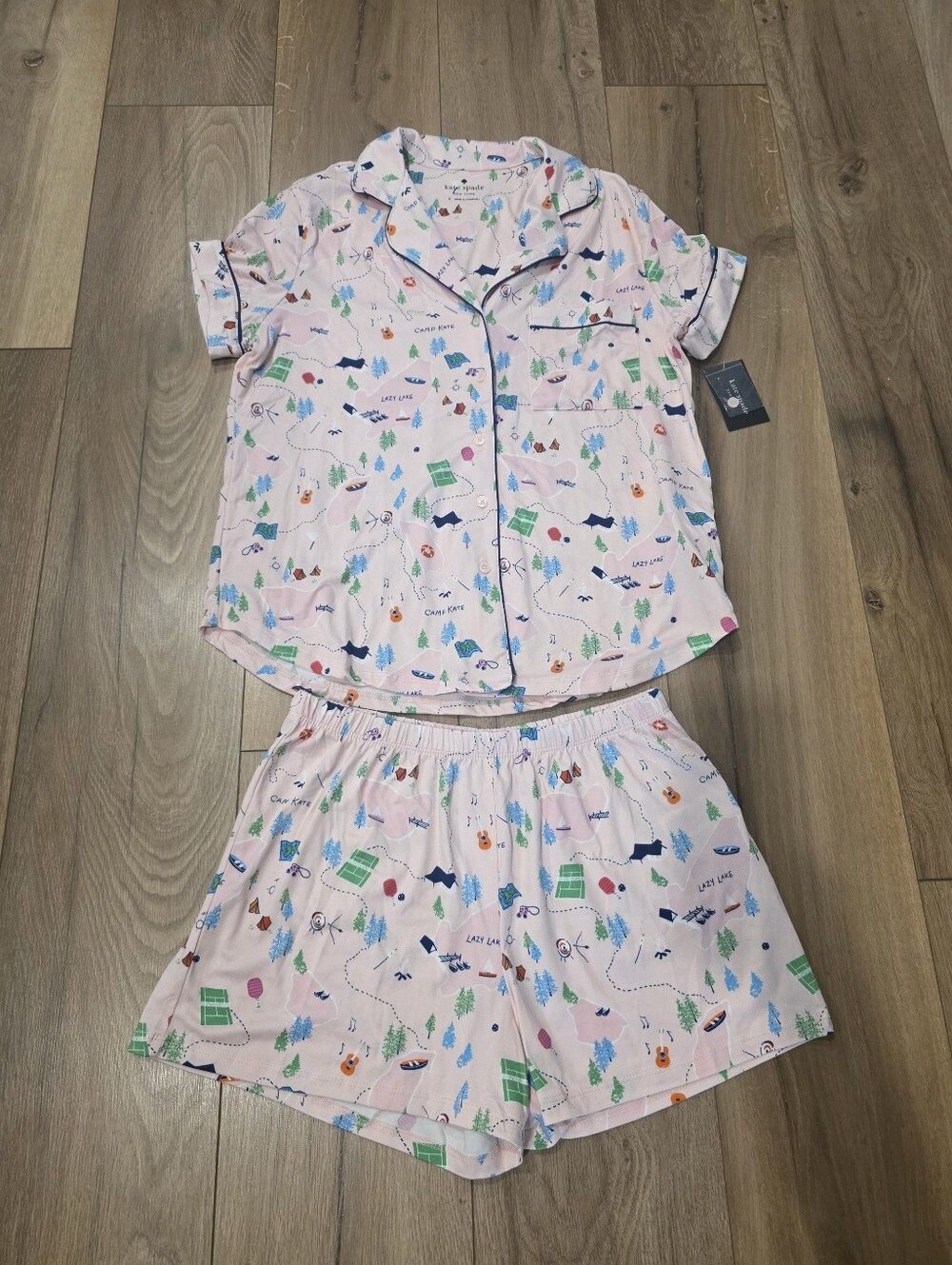 kate spade Pink Camp Lazy Lake Pajama Set